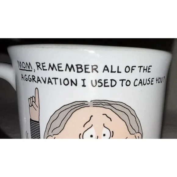 Vintage Dale Coffee Mug "Mom Remember All the Aggravation I Used to Cause You" - Picture 10 of 11